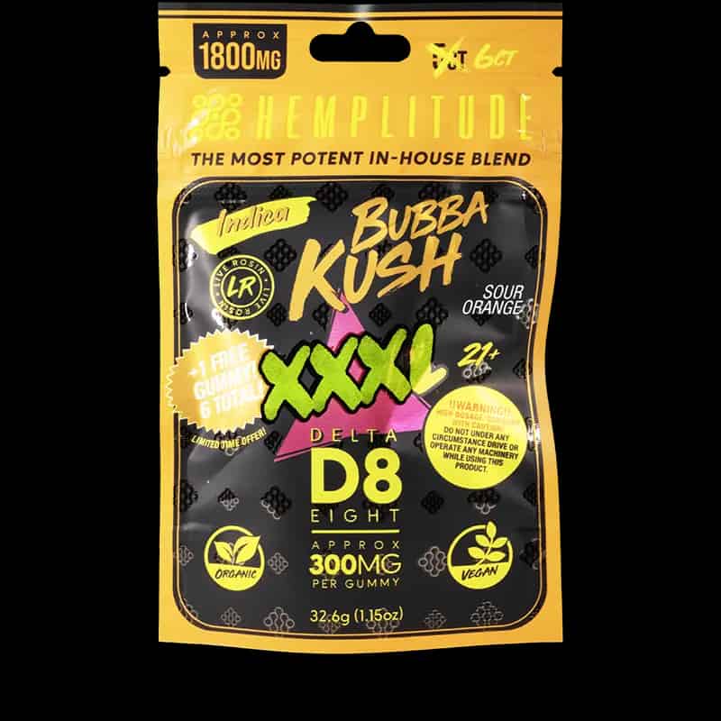 XXXL – 1800mg Gummies – Bubba Kush