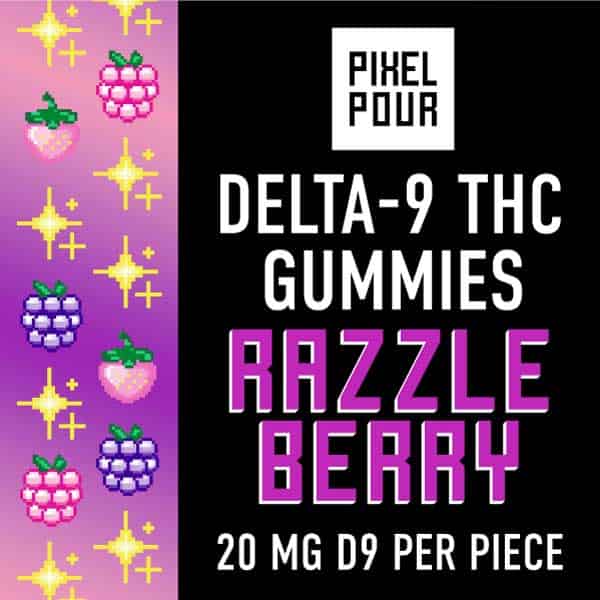 *NEW* Delta-9 THC Gummies – 20mg D9 – Razzleberry