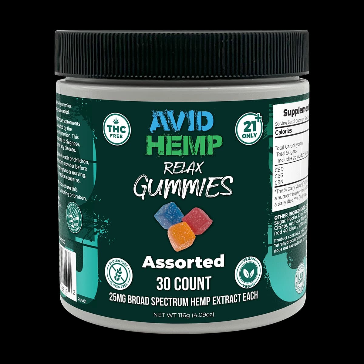 CBD Relax Gummies 30ct – 750mg total