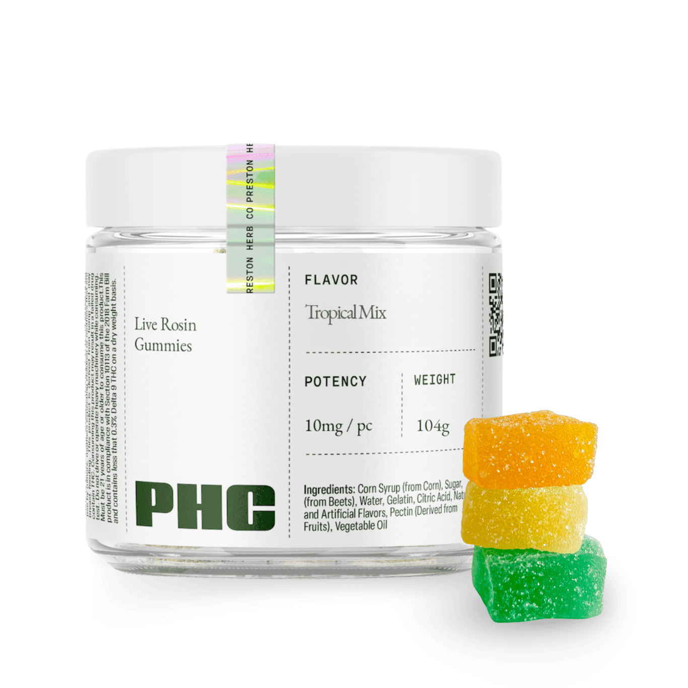 Tropical Mix D9 Live Rosin Gummies