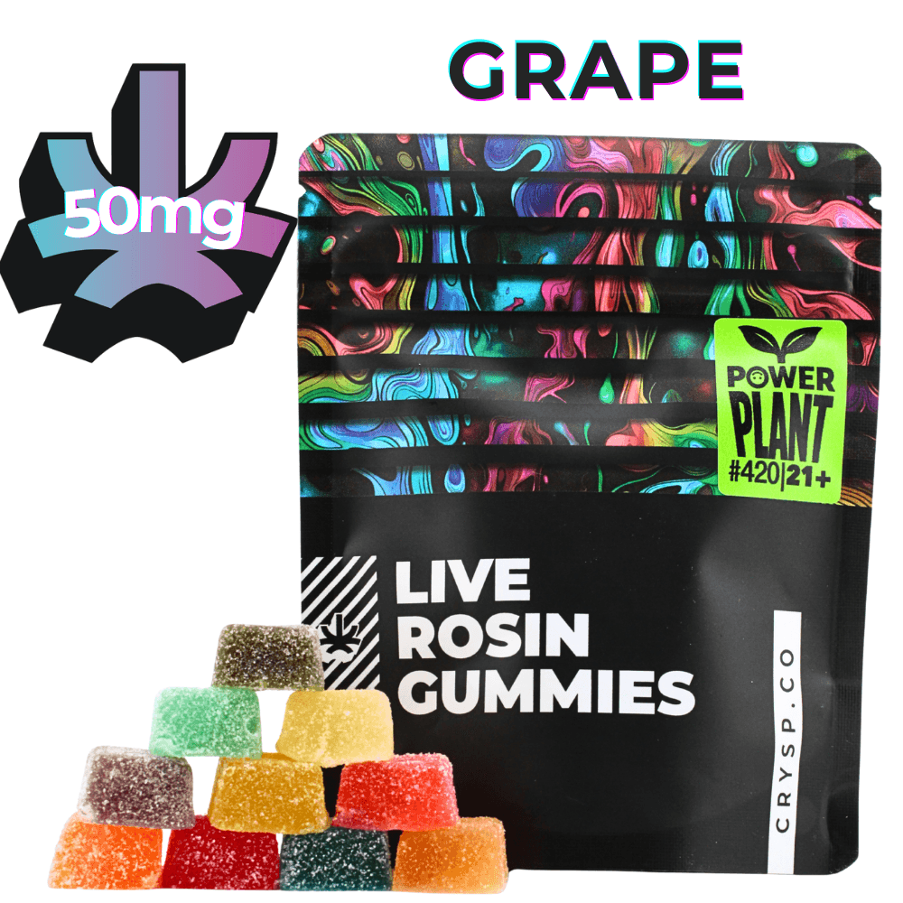Grape | Live Rosin Cannabis Gummies | 300mg