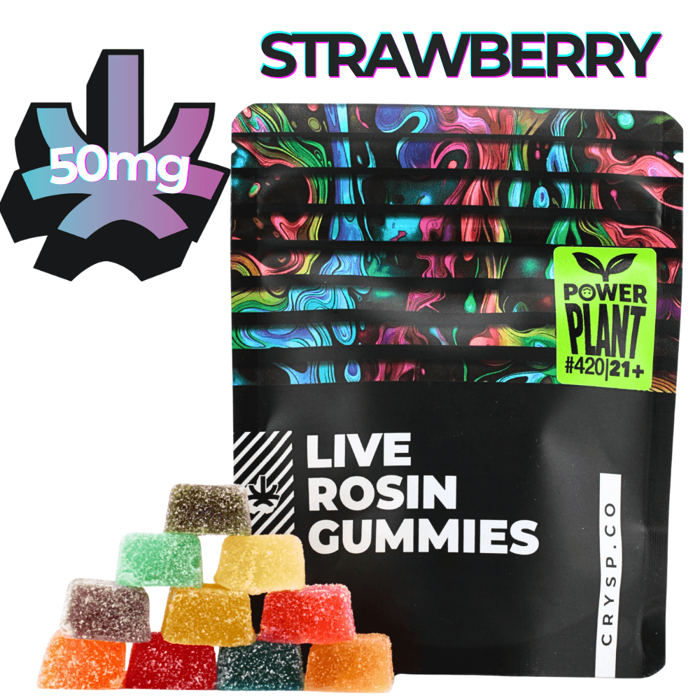 Strawberry | Live Rosin Cannabis Gummies | 300mg