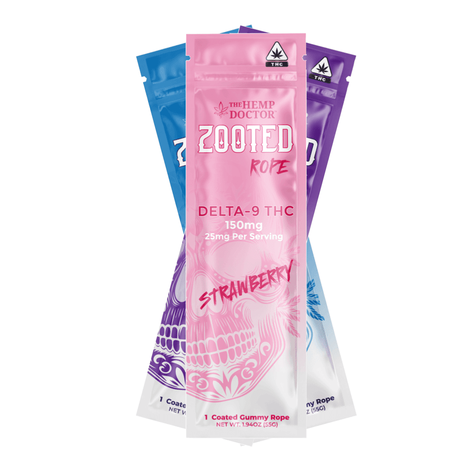 ZOOTED | D9 THC ROPES | 150MG