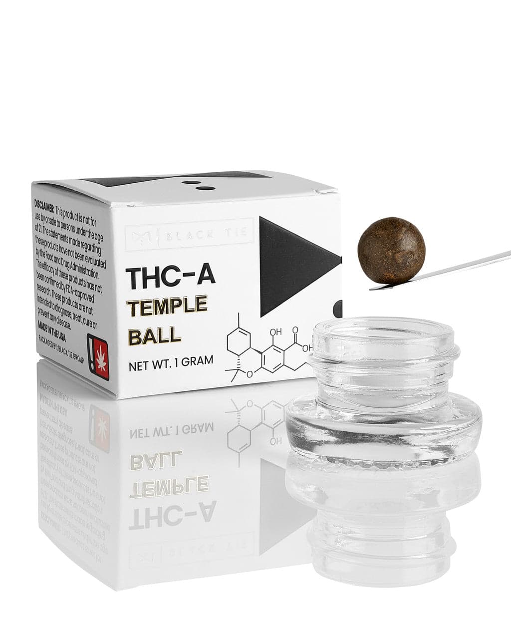 THC-A TEMPLE BALL (HASH) | Black Tie CBD