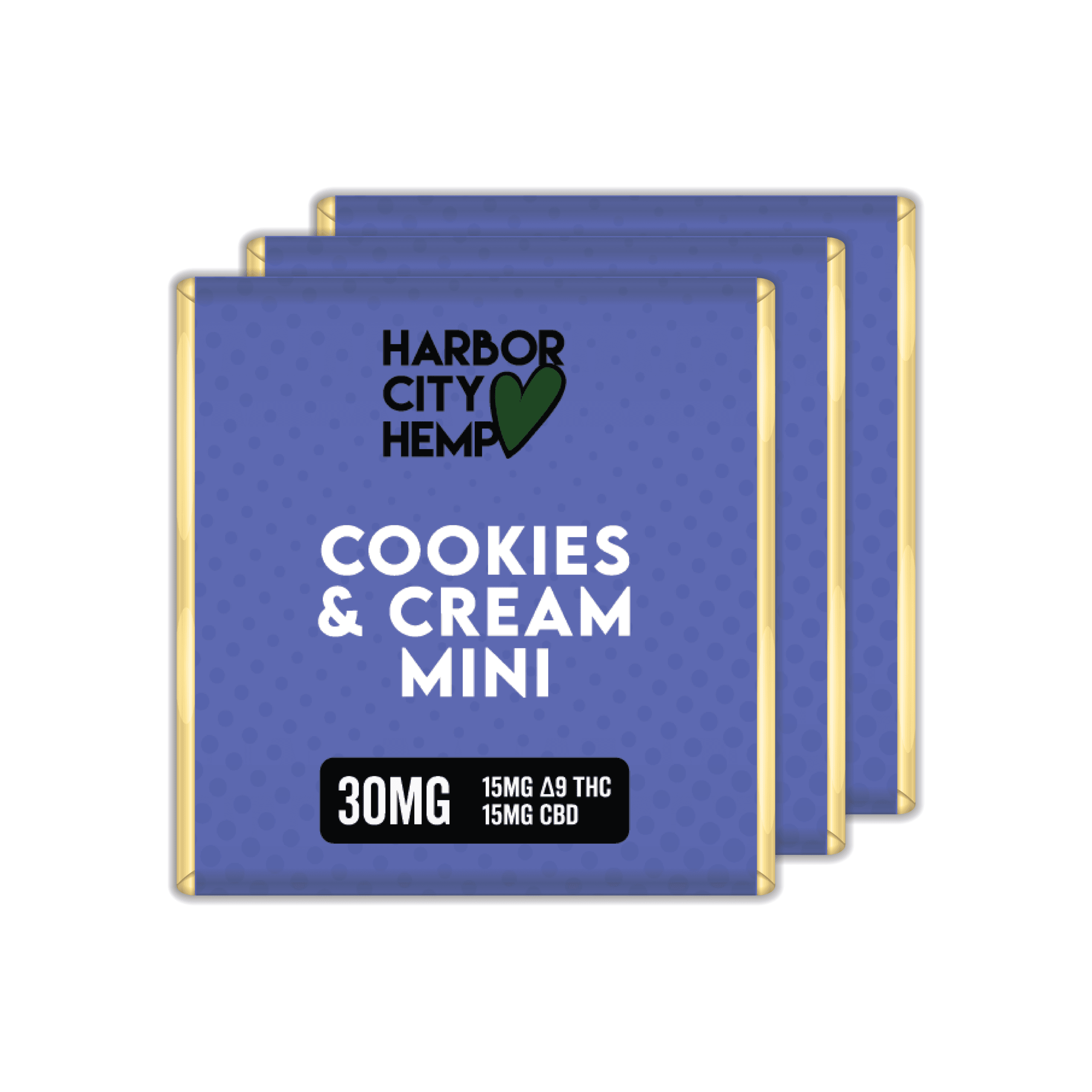 D9:CBD Cookies &amp; Cream Minis 30mg (3 Pack)