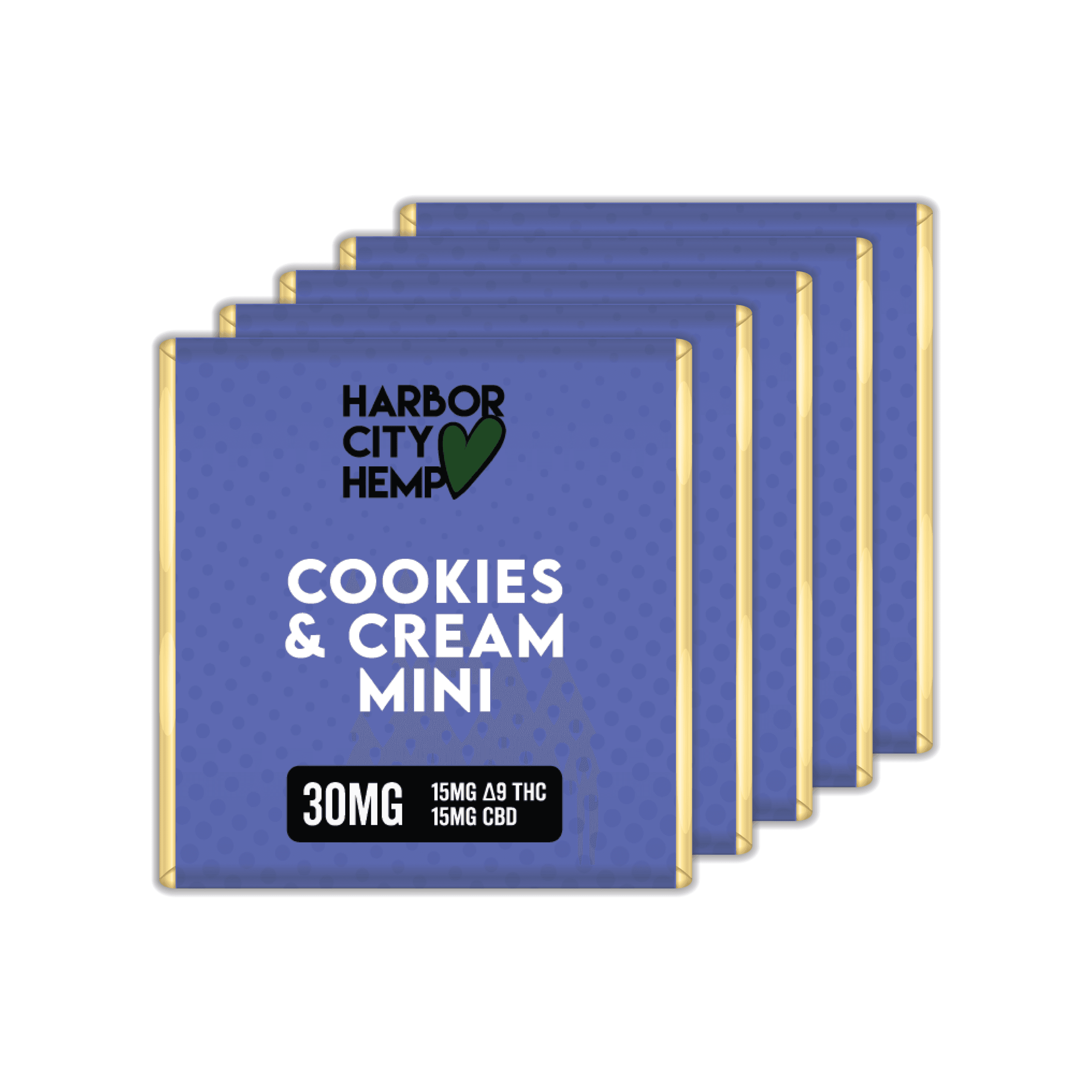 D9:CBD Cookies &amp; Cream Minis 30mg (5 Pack)