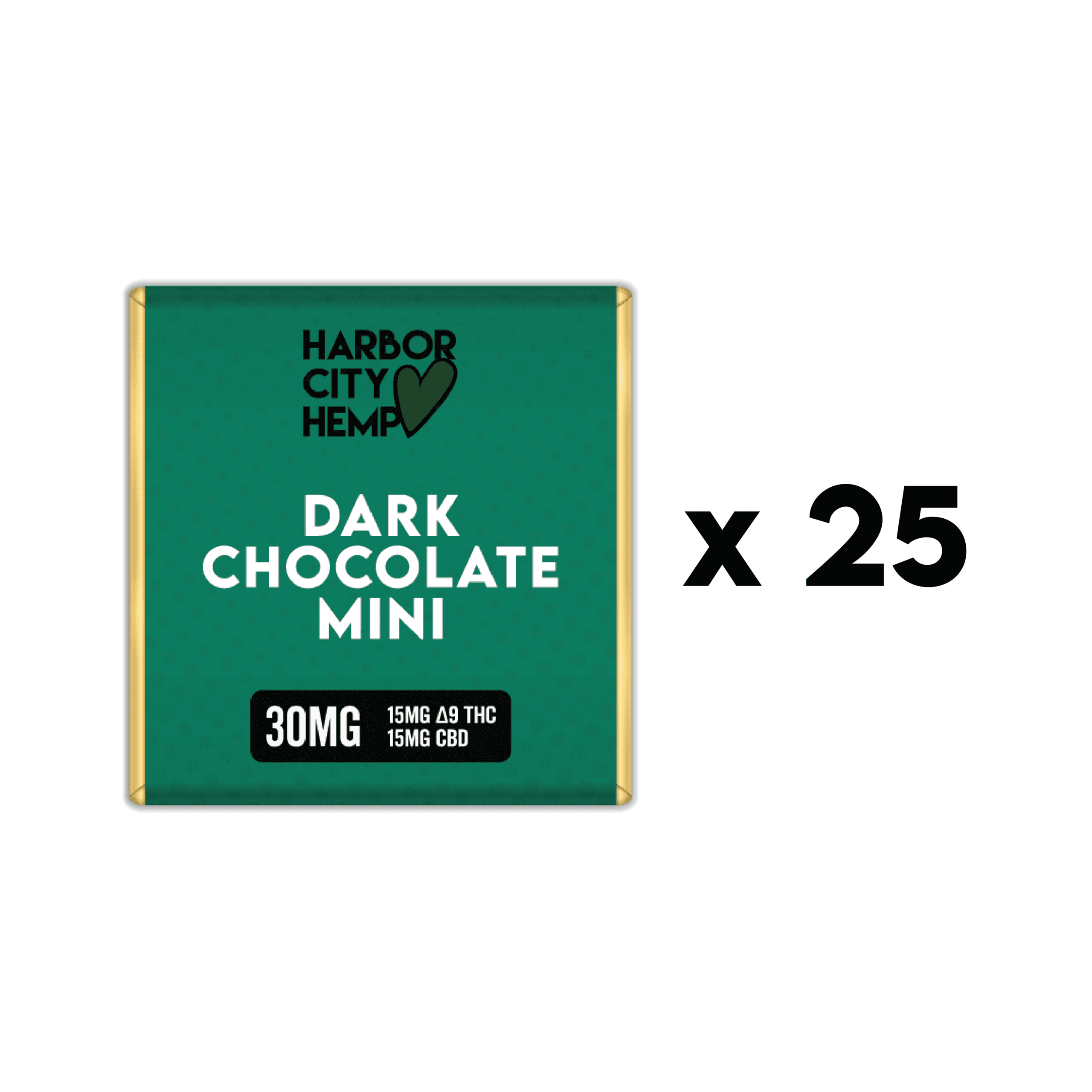 D9:CBD Dark Chocolate Minis 30mg (25 Pack)