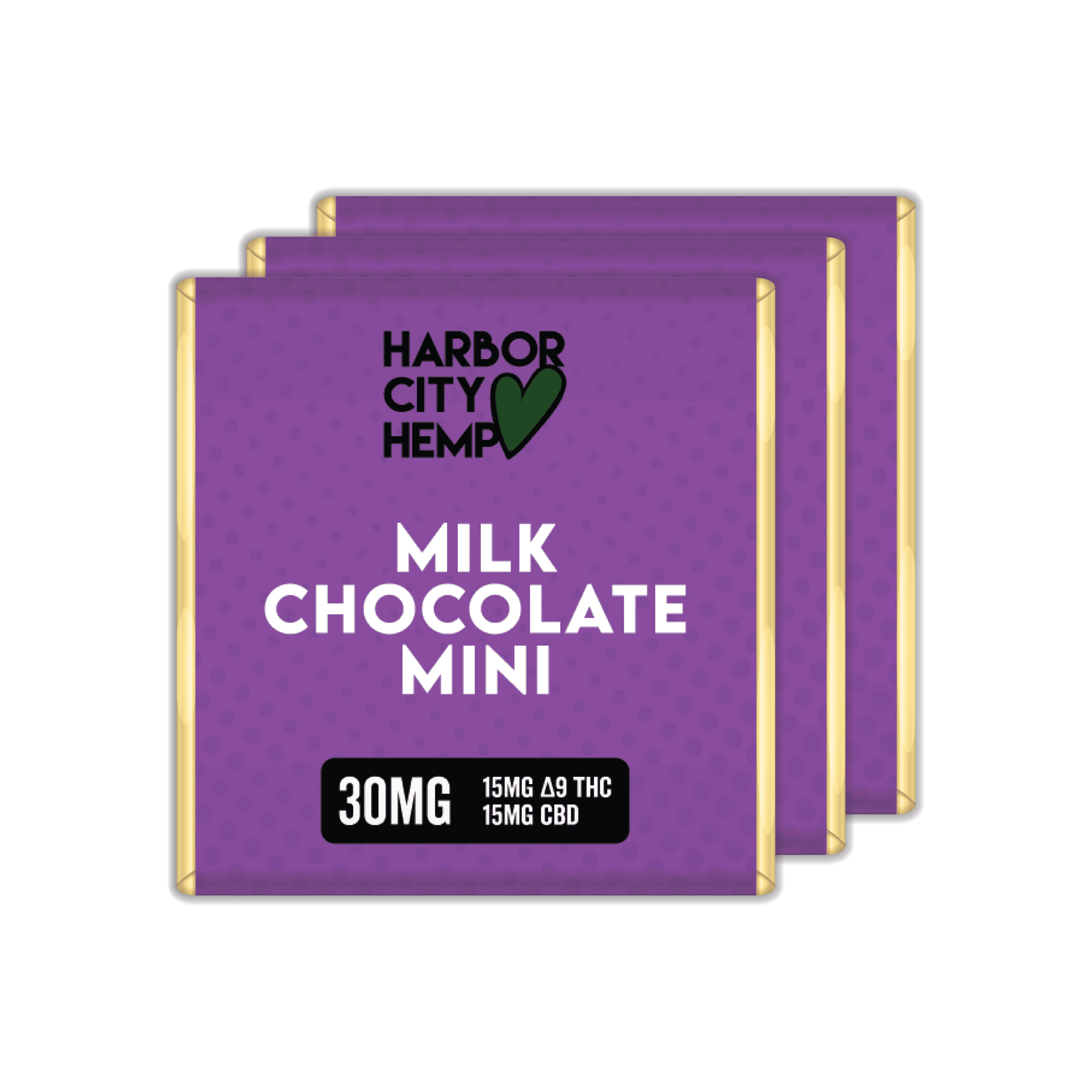D9:CBD Milk Chocolate Minis 30mg (3 Pack)