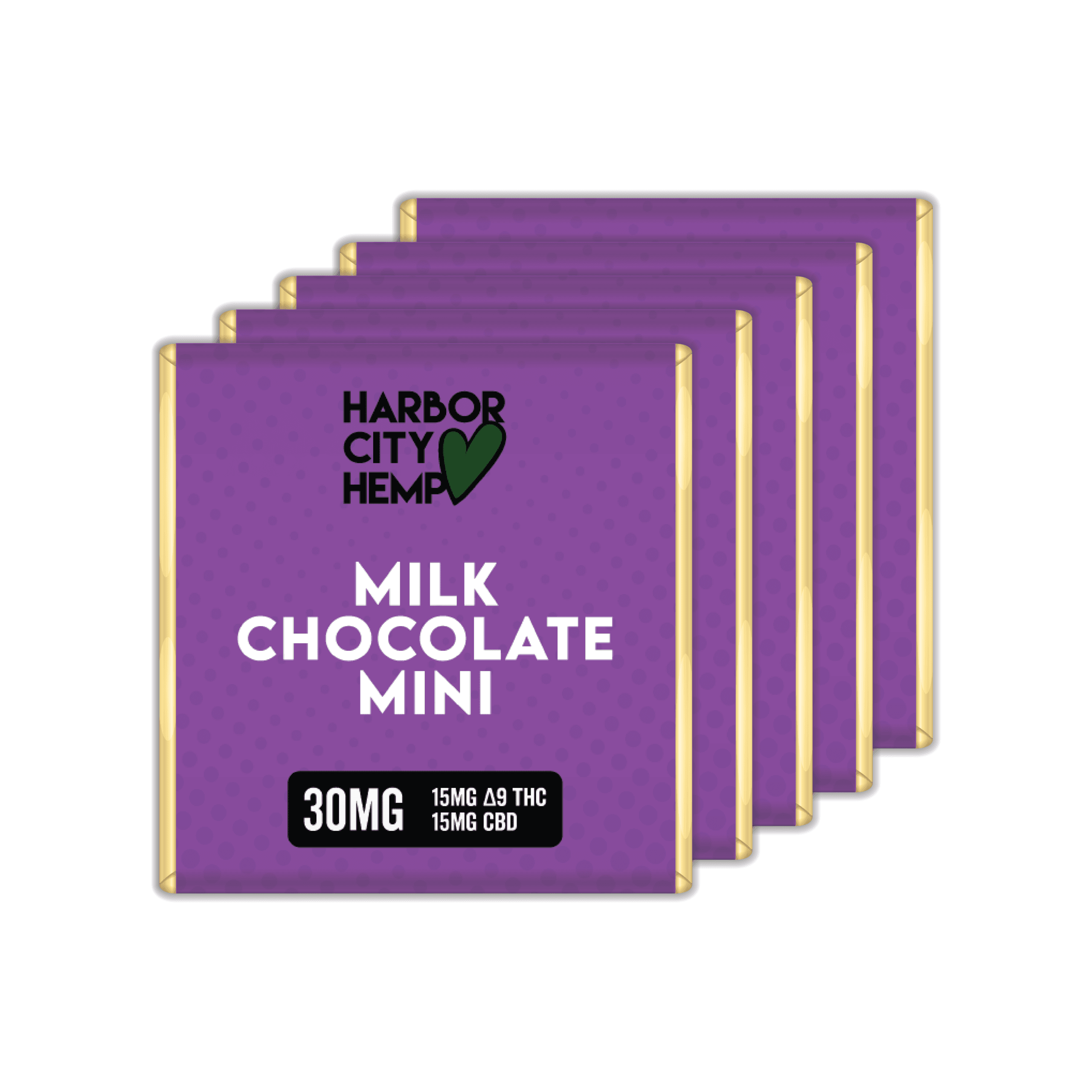 D9:CBD Milk Chocolate Minis 30mg (5 Pack)