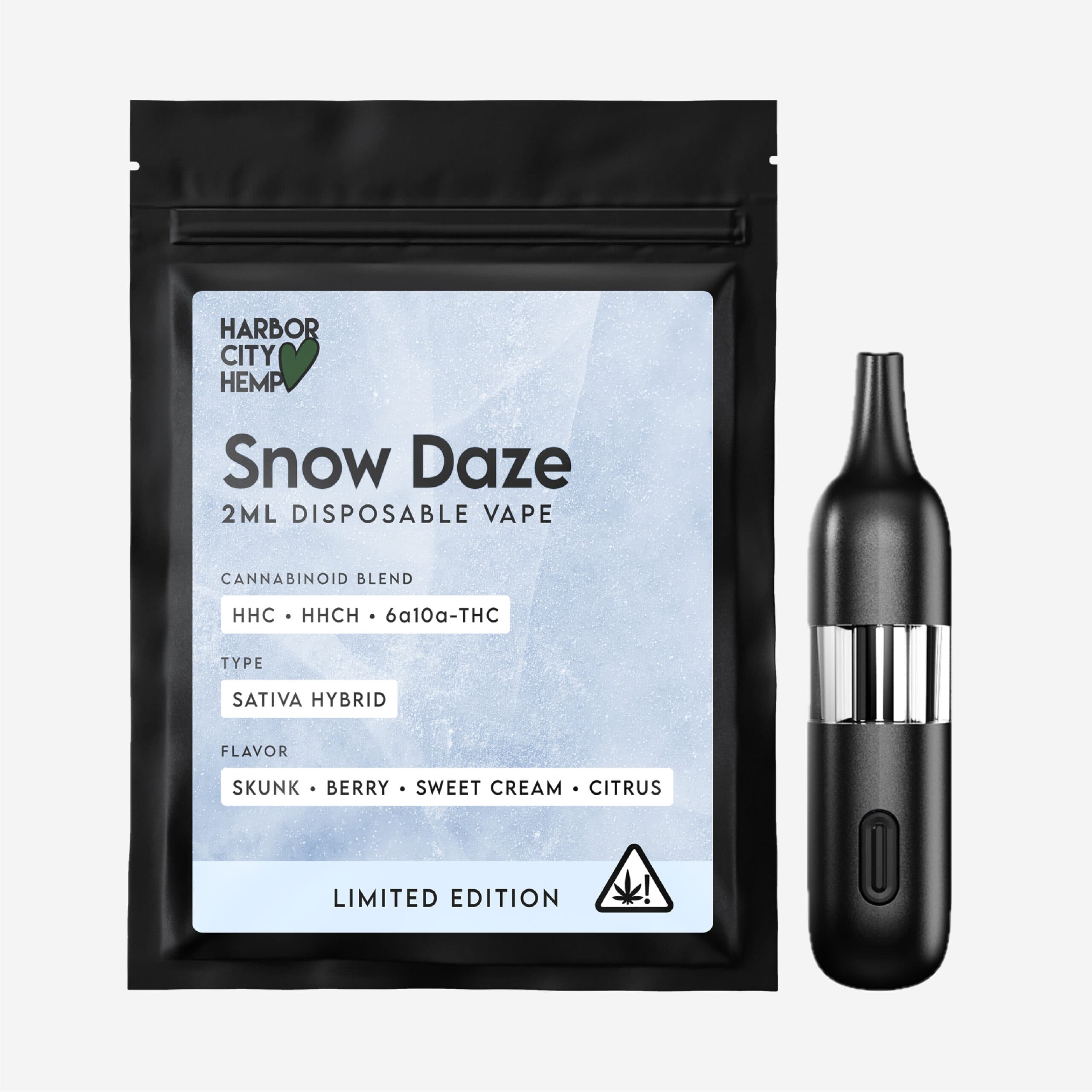 2ml HHC:HHCH:D10 Disposable Vape (Snow Daze)