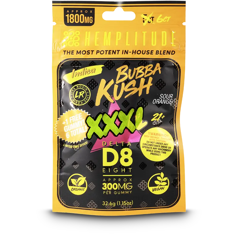 XXXL – 1800mg Gummies – Bubba Kush
