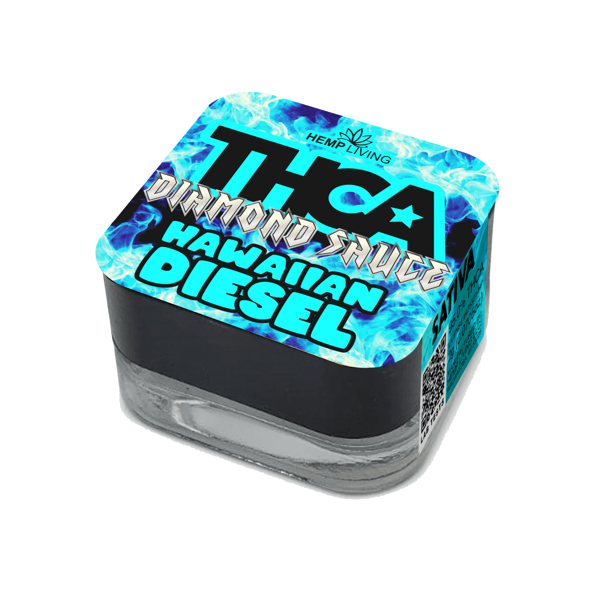 Hemp Living – THCA Diamond Sauce – 2g Jar – Hawaiian Diesel
