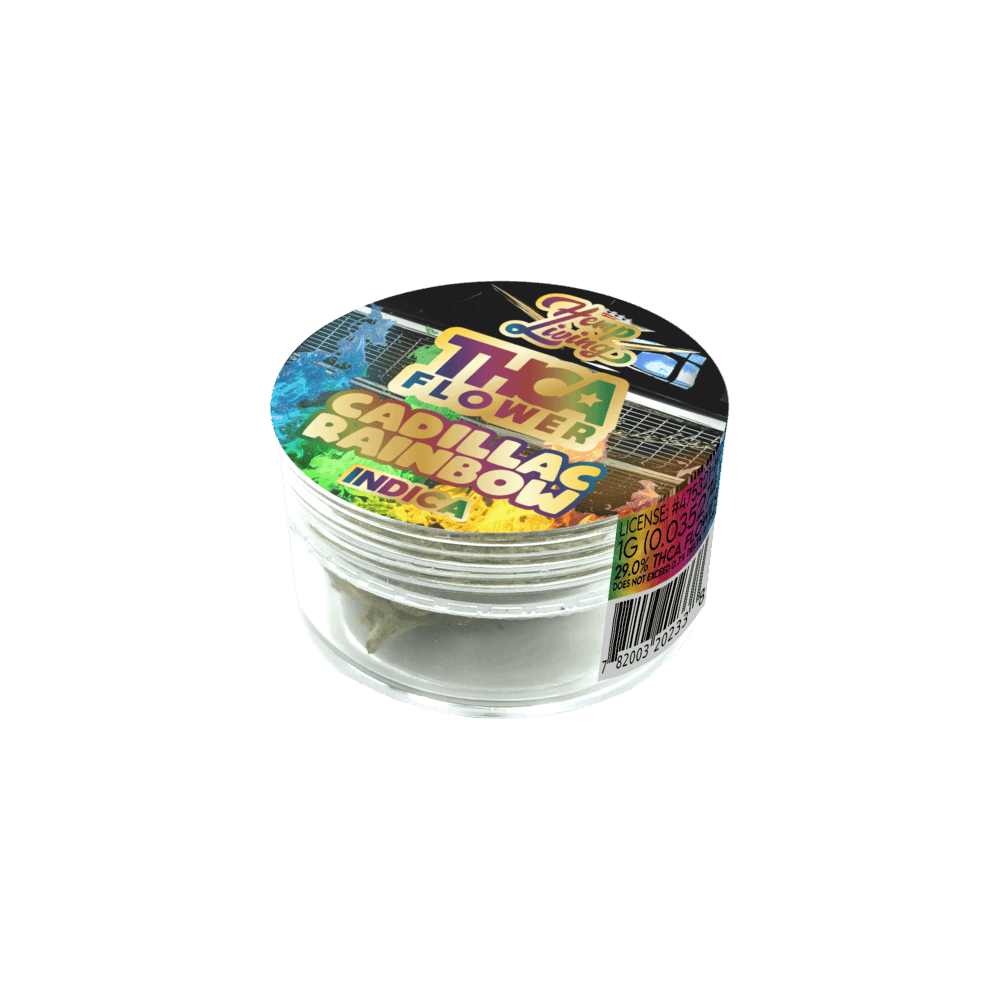 Hemp Living – THCA Flower 1g Jar – Cadillac Rainbow