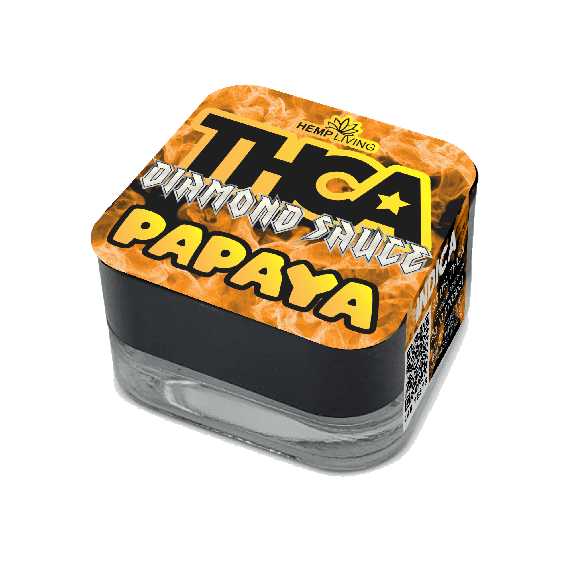 Hemp Living – THCA Diamond Sauce – 2g Jar – Papaya