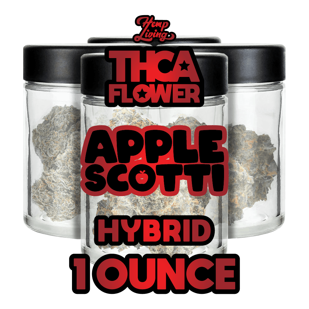 Hemp Living – THCA Flower Ounce – 1 OZ (28g) – Applescotti