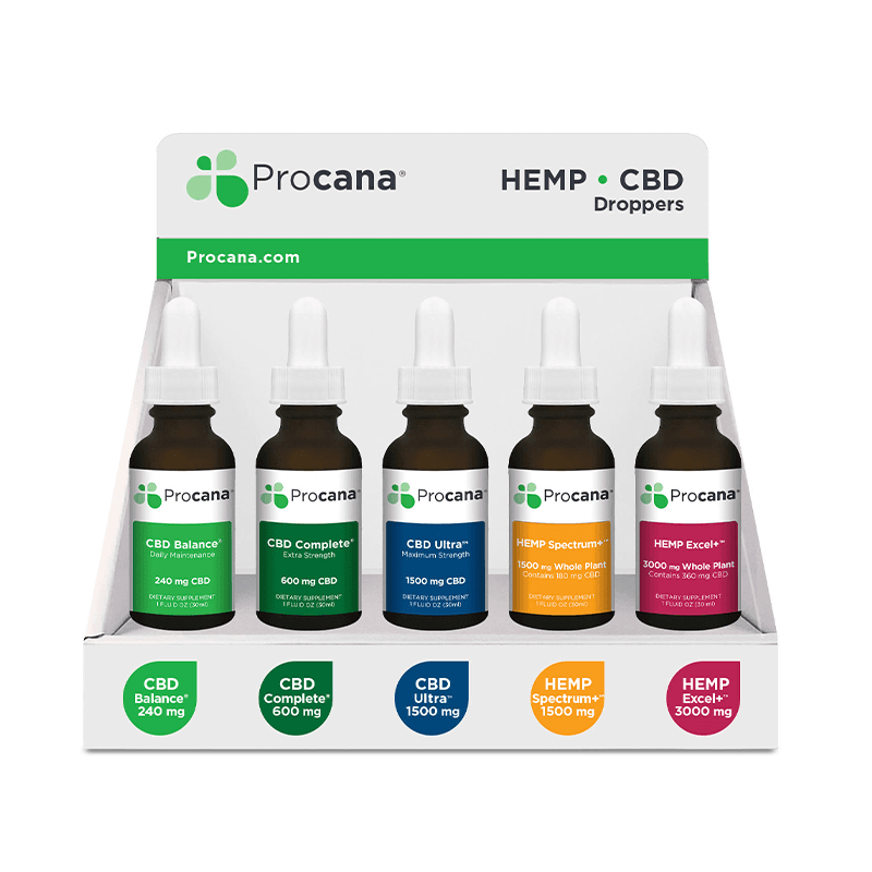 CBD Tincture Counter Display