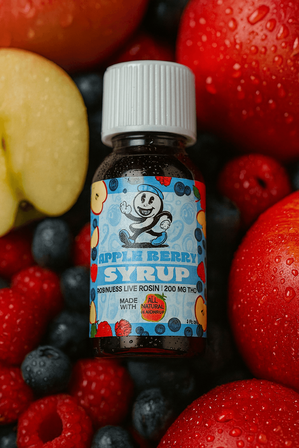 No. 9 x Gold Country Resin – Live Rosin Syrup 200mg – Apple Berry