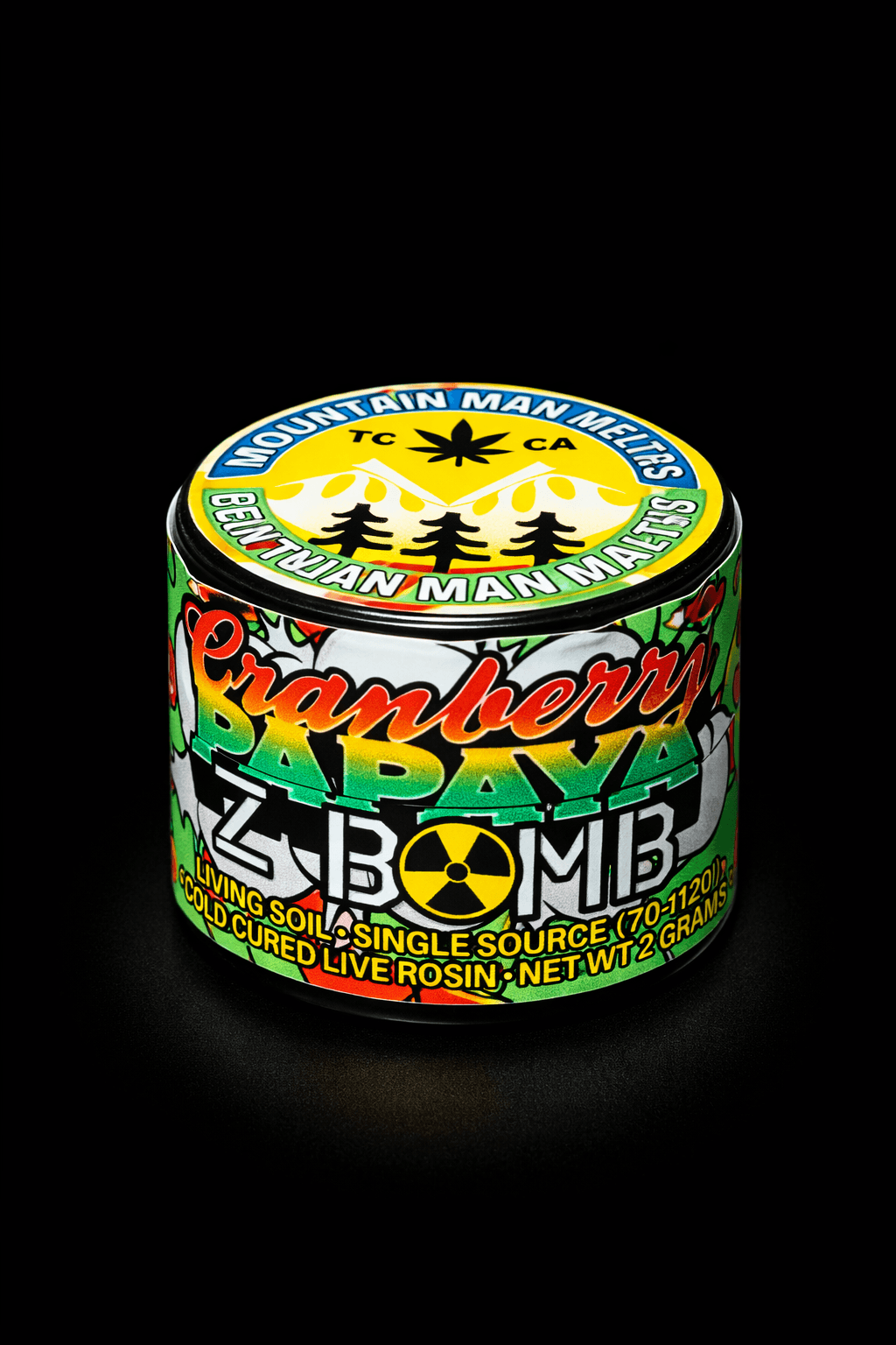 Cold Cure Solventless Live Rosin 2G – Cranberry Papaya Z Bomb
