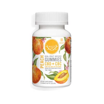 WYLD CBD+CBC Peach Gummies