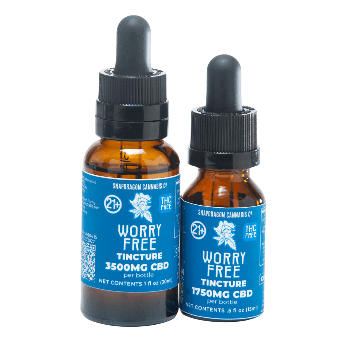 Worry Free Broad Spectrum Tincture 1750mg/3500mg