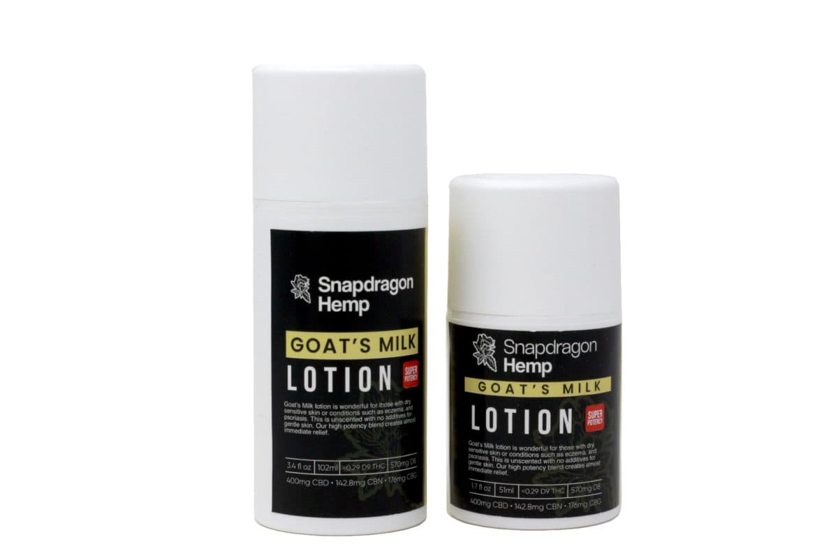 Delta-8 THC Infused Goat’s Milk Topical Lotion