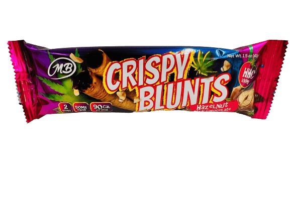 HHC 100mg with Hazelnut Chocolate Cream Crispy Blunts Crispy Phyllo Dough 2 Sticks 1.5 oz