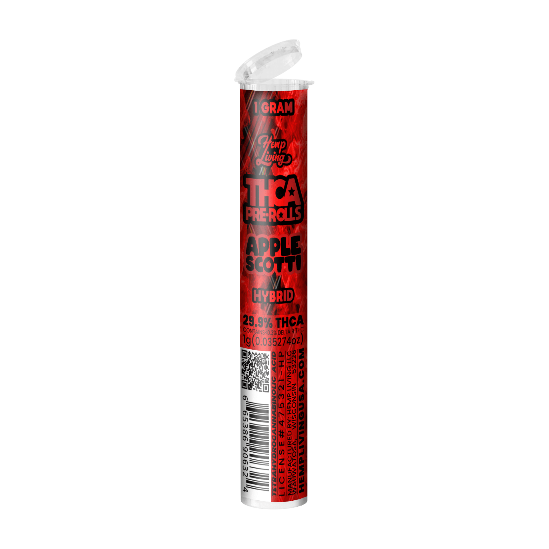 Hemp Living – Kief-Infused 1g THCA Pre-roll – Applescotti