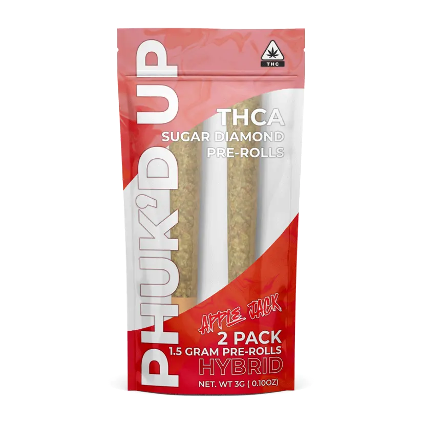 Liquidation: PHUK'D UP | THCA SUGAR DIAMOND INFUSED PRE-ROLLS | 2-PACK – Apple Jack