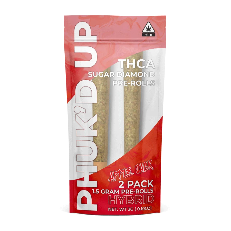 Liquidation: PHUK'D UP | THCA SUGAR DIAMOND INFUSED PRE-ROLLS | 2-PACK – Apple Jack