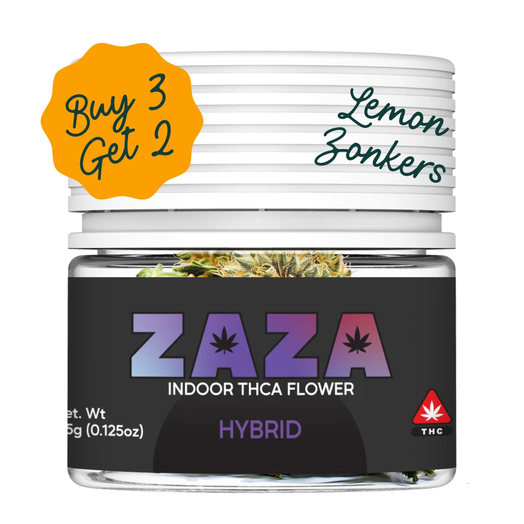 LJC B3G2 ZAZA | THCA Exotic Flower | Lemon Zonkers | – 3.5g