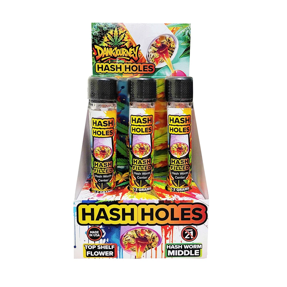 Hash Holes (Infused THCA Pre-Rolls) | Flower + Rosin Donut Joints – Alaskan Thunder F – Sativa, Quantity: 6 Pack