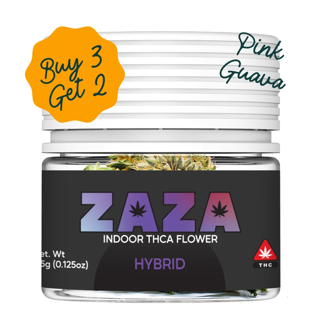 LJC B3G2 ZAZA | THCA Exotic Flower | Pink Guava | – 3.5g